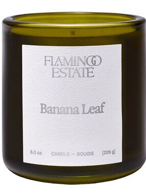 FLAMINGO ESTATE Banana Leaf Scented Candle - 8oz. w/box NEW - 25% OFF!